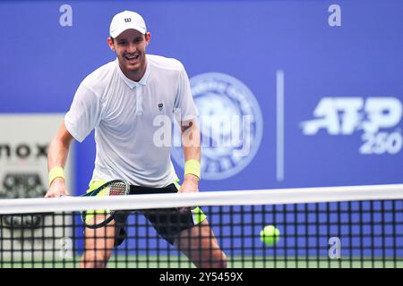 Chengdu, China. September 2024. Nicolas JARRY (CHI) am 4. Tag der ATP 250 Chengdu Open 2024 im Sichuan International Tennis Centre. Quelle: Meng Gao/Alamy Live News Stockfoto