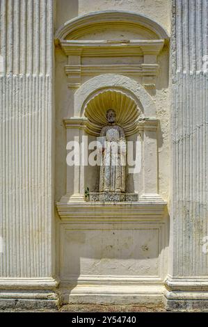 06 09 2009 Vintage Old Sculpture Detail St Cajetan Kirche Old Goa Indien Asien Stockfoto