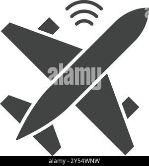 Vektorbild des Smart Flight-Symbols. Geeignet für mobile Anwendungen, Webanwendungen und Printmedien. Stock Vektor