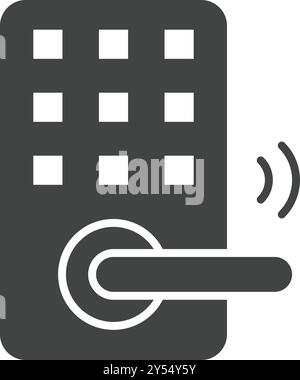 Vektorbild des Smart Lock-Symbols. Geeignet für mobile Anwendungen, Webanwendungen und Printmedien. Stock Vektor