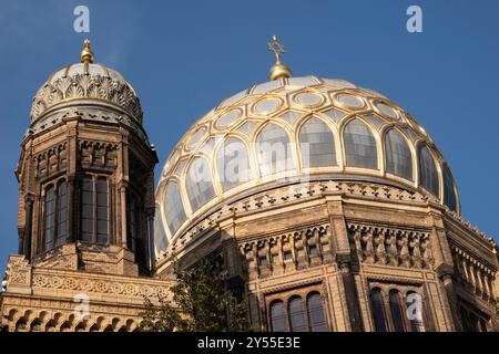 Die Neue Synagoge, Oranienburger Straße Berlin, Deutschland Stockfoto