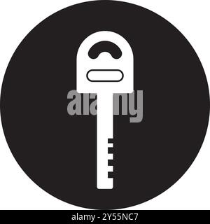 Design mit Key-Logo oder Icon-Illustrationselementen Stock Vektor
