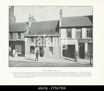 'TAM o'Shanter' Inn, Ayr. Schottland 1900 altes altes altes Vintage-Druckbild Stockfoto