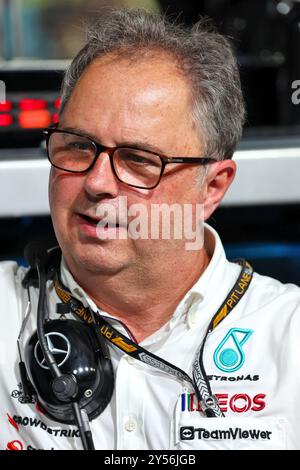 Singapur, Singapur. September 2024. Ron Meadows (GBR) Mercedes AMG F1 Sporting Director. 20.09.2024. Formel-1-Weltmeisterschaft, Rd 18, Grand Prix Von Singapur, Marina Bay Street Circuit, Singapur, Übungstag. Das Foto sollte lauten: XPB/Alamy Live News. Stockfoto