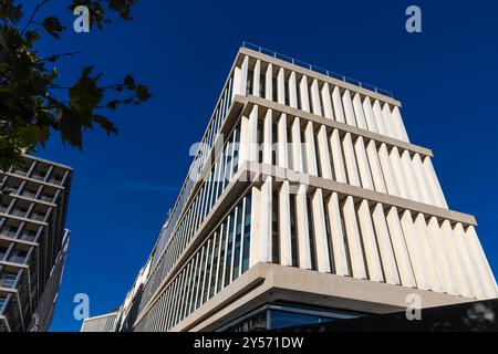 Plattform G, Googles neues Hauptgebäude in Kings Cross, kurz vor Fertigstellung, London, England Stockfoto