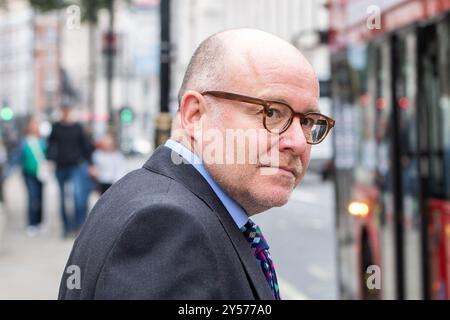 London, England, Großbritannien. September 2024. Der Generalstaatsanwalt RICHARD HERMER verlässt das Kabinettsbüro in Westminster, London. (Kreditbild: © Thomas Krych/ZUMA Press Wire) NUR REDAKTIONELLE VERWENDUNG! Nicht für kommerzielle ZWECKE! Stockfoto