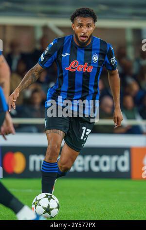 Bergamo, Italien. September 2024. Ederson, Atalanta BC gegen Arsenal FC, UEFA Champions League - Gewiss Stadium. Quelle: Alessio Morgese/Alessio Morgese/Emage/Alamy Live News Stockfoto