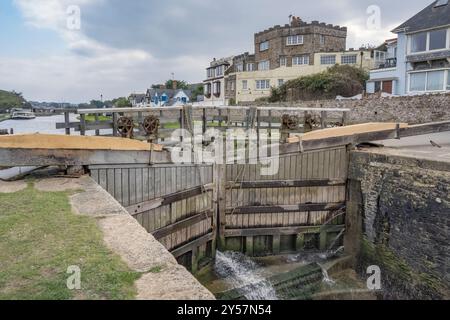 Die Schleusentore in Bude in North West Cornwall Stockfoto