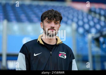 Zwolle, Niederlande. September 2024. ZWOLLE, NIEDERLANDE - 20. SEPTEMBER: Troy Parrott von AZ während eines niederländischen Eredivisie-Spiels zwischen PEC Zwolle und AZ bei MAC? PARK stadion am 20. September 2024 in Zwolle, Niederlande. (Foto von Ed van de Pol/Orange Pictures) Credit: dpa/Alamy Live News Stockfoto