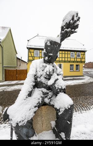 Bilder aus Harzgerode im Winter Stockfoto