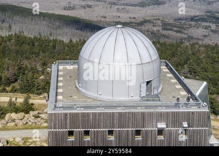 Eindrücke vom Brocken-Gipfel Stockfoto