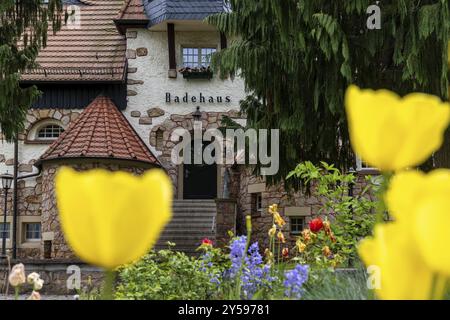 Altes Badehaus Ballenstedt Harz Stockfoto