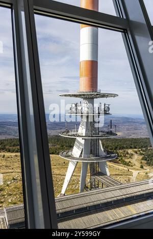 Eindrücke vom Brocken-Gipfel Stockfoto