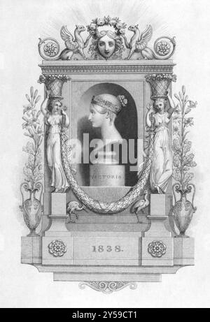 Königin Victoria (1819-1901) über Stiche aus den 1800er Jahren Königin von Großbritannien im Jahre 1837-1901 Stockfoto