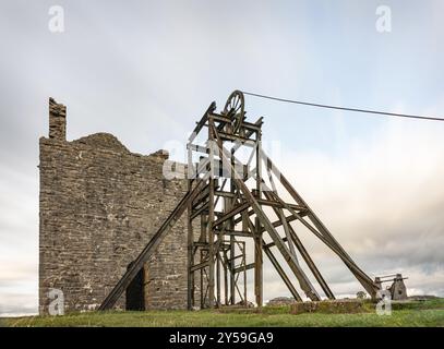 Magpie Mine bei Sheldon im Peak District, Derbyshire, England, Großbritannien, Europa Stockfoto