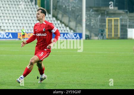 Freiburg Im Breisgau, Deutschland. September 2024. Fabian Rüdlin (SC Freiburg II/U23) beim Spiel der Fussball-RL SW 24-25:9. Sptg: SC Freiburg II vs. Bahlinger SC/dpa/Alamy Live News Stockfoto