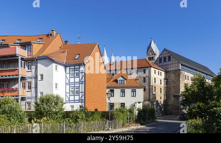 Bilder aus der Bezirksstadt Halberstadt Harz Stockfoto