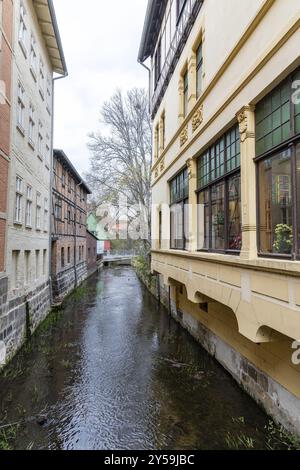 Bilder aus der historischen Altstadt des Quedlinburger Harzes Stockfoto