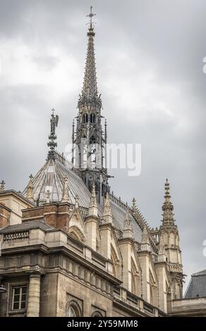 Sainte Chappelle Kathedrale im königlichen gotischen Stil auf der Insel Ile de la Cite., Paris, Frankreich, Europa Stockfoto