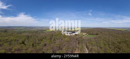 Luftaufnahmen Bezirk Harz Huy Huysburg Stockfoto