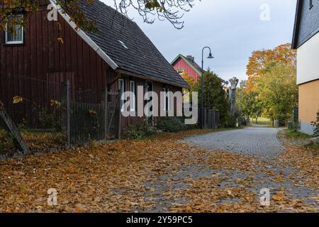 Bilder von Allrode im Harzer Thale im Herbst Stockfoto