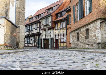 Bilder aus der historischen Altstadt des Quedlinburger Harzes Stockfoto