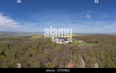 Luftaufnahmen Bezirk Harz Huy Huysburg Stockfoto