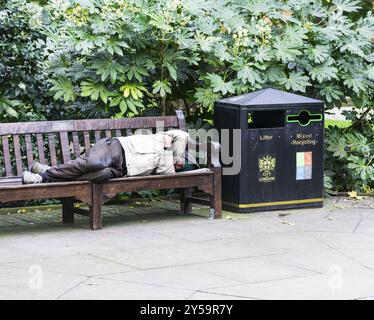 Obdachlose in London, Großbritannien Stockfoto