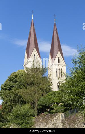 Bilder aus der Bezirksstadt Halberstadt Harz Stockfoto