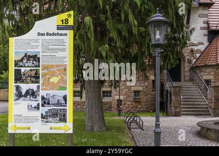 Altes Badehaus Ballenstedt Harz Stockfoto