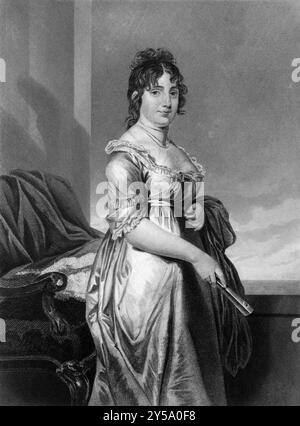 Dolley Madison (1768-1849) über den Stich von 1873. Ehefrau von James Madison, Präsident der USA. Von unbekanntem Künstler graviert und im Portrait G veröffentlicht Stockfoto