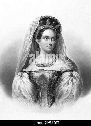 Alexandra Feodorowna, Charlotte von Preußen (1798-1860) über Stiche aus den 1800er Jahren Kaiserin Gemahlin von Russland, Ehefrau von Zar Nikolaus I. und Mutter von T Stockfoto