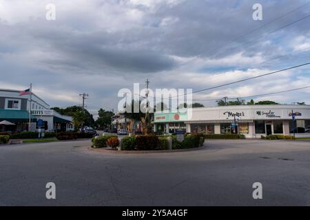 Die Straßen der Innenstadt von Stuart in Florida, USA Stockfoto