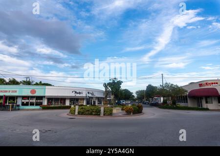 Die Straßen der Innenstadt von Stuart in Florida, USA Stockfoto