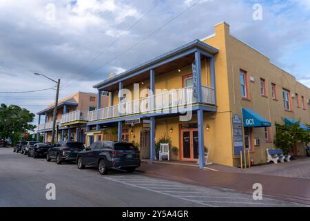 Das Old Colorado Inn in der historischen Innenstadt von Stuart, Florida, USA Stockfoto