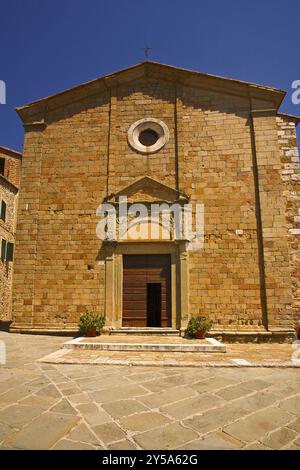 Castiglione d'Orcia, Siena: Das Dorf Castiglione d'Orcia ist ein Beispiel für mittelalterliche Architektur, perfekt erhalten © Marco Anghinoni / Grazi Stockfoto