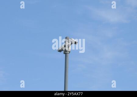 Kastrup/Copenhagen/ Denmark/016 September 2024/.CCTV-Kameras und Überwachungskameras in Kastrup (Foto. Francis Joseph Dean/Dean Pictures) (nicht für kommerzielle Zwecke) Stockfoto