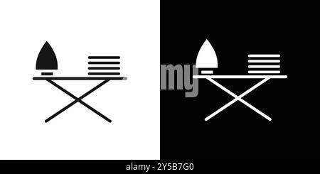 Bügeltisch Symbol Vektor-Logo Set Sammlung oder Bündelpackung Stock Vektor