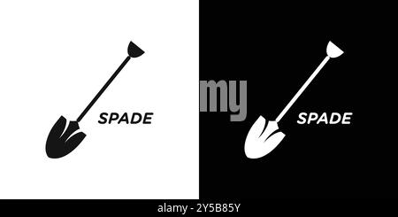 Kurze Spatensymbol Vektor-Logo-Set-Kollektion oder Bundle Pack-Gruppe Stock Vektor