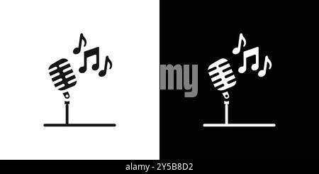 Sing-Symbol-Vektor-Logo-Set-Sammlung oder Bundle-Pack-Gruppe Stock Vektor