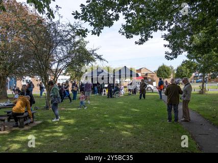 Treffen für die Show, Cherry Willingham, Lincoln, Lincolnshire, England, UK Stockfoto