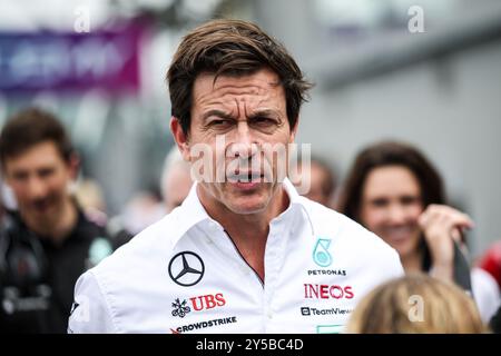 Sinapore, Singapur. September 2024. WOLFF Toto (AUT), Teamchef und CEO des Mercedes AMG F1 Teams, Porträt während der 5. Runde der F1 Academy 2024 vom 20. Bis 22. September 2024 auf dem Marina Bay Circuit in Singapur, Singapur - Foto Xavi Bonilla/DPPI Credit: DPPI Media/Alamy Live News Stockfoto