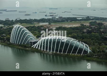 Singapur, Singapur. September 2024. Gärten an der Bucht Atmosphäre Luftaufnahmen während des Formel 1 Grand Prix 2024 von Singapur, 18. Runde der Formel 1 Weltmeisterschaft 2024 vom 20. Bis 22. September 2024 auf dem Marina Bay Circuit in Singapur, Singapur - Foto Xavi Bonilla/DPPI Credit: DPPI Media/Alamy Live News Stockfoto