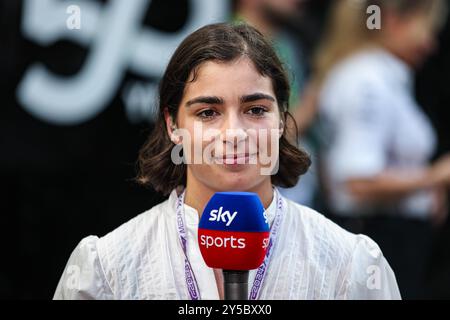 Singapur, Singapur. September 2024. Jamie Chadwick, Porträt während des Formel-1-Grand-Prix 2024 von Singapur, 18. Runde der Formel-1-Weltmeisterschaft 2024 vom 20. Bis 22. September 2024 auf dem Marina Bay Circuit in Singapur, Singapur - Foto Xavi Bonilla/DPPI Credit: DPPI Media/Alamy Live News Stockfoto