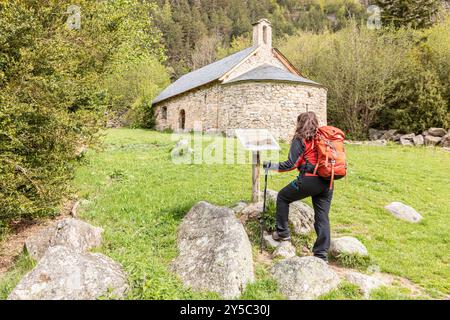 Eremitage Sant Nicolau, Boi-Tal, Nationalpark Aiguestortes und Estany de Sant Maurici, Lleida, Spanien Stockfoto