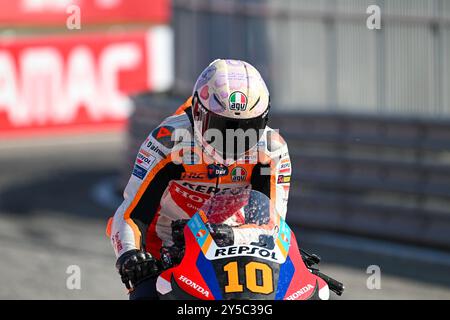 Luca Marini italienisches Repsol Honda Team Honda während des Gran Premio Pramac dellâEmilia-Romagna - Paddock and Rider, MotoGP Weltmeisterschaft in Misano, Italien, 21. September 2024 Stockfoto