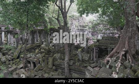 Antike Mystik der Ruinen des Beng Mealea Tempels in Kambodscha Stockfoto