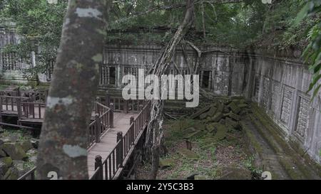 Antike Mystik der Ruinen des Beng Mealea Tempels in Kambodscha Stockfoto