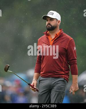 Matthew Baldwin aus England am vierten Tag der BMW PGA Championship 2024 im Wentworth Golf Club in Virginia Water, Surrey. Bilddatum: Samstag, 21. September 2024. Stockfoto