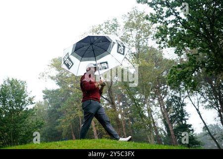 Matthew Baldwin aus England am 5. Tag der BMW PGA Championship 2024 im Wentworth Golf Club in Virginia Water, Surrey. Bilddatum: Samstag, 21. September 2024. Stockfoto